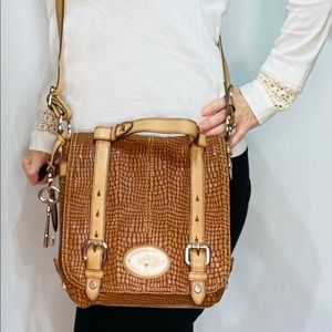 Fossil bag, leather with rose gold